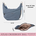 thumbnail image 4 of Kedzie Women's Convertible Crossbody Bag with Top Handle and Adjustable Strap, Blue, 4 of 8