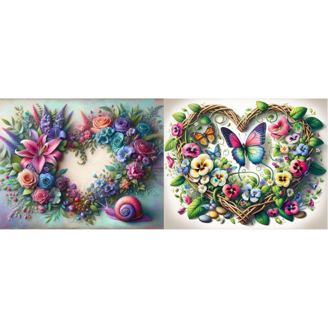 5D DIY Taladro Amor Caracol Kit Del 50x40cm