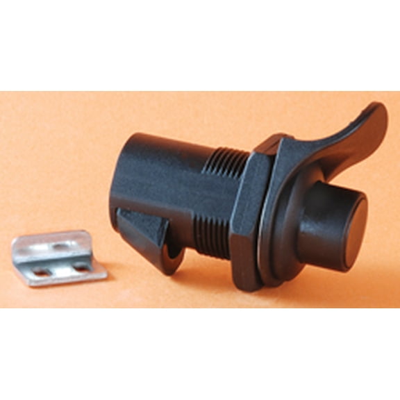 RV Designer L536 Push Button Compartment Lock - Non-Locking, 1"