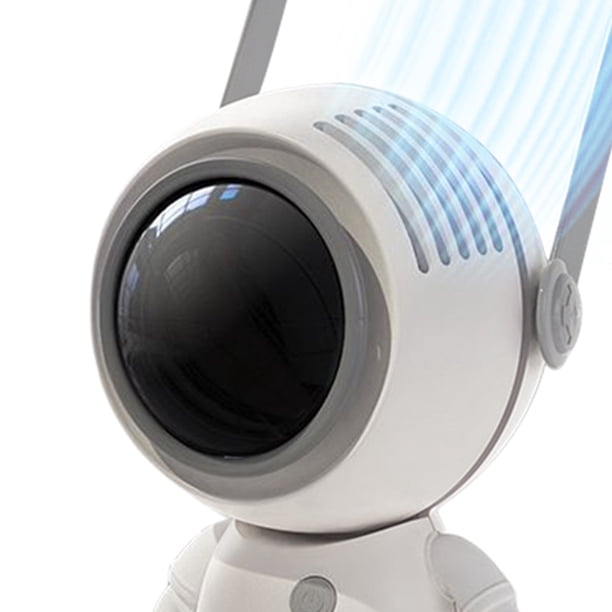 Ventilador de refrigeración pequeño Spaceman Ventilador colgante sin aspas recargable por USB (Blanco) Likrtyny Libre de BPA