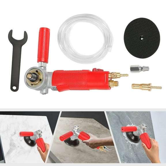 4300RPM Pneumatic Grinder Wet Polisher Polishing Machine for Granite Concrete for Polishing Marble, Stone