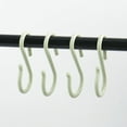 thumbnail image 1 of Uxcell 8 Pack S Shape Hooks Plastic Hangers Bedroom Kitchen Bathroom Light Green, 1 of 7