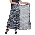 thumbnail image 2 of Moomaya Jupe Longue Imprimée pour Femmes Style Portefeuille Grande Taille Jupe Maxi à 3 Niveaux, 2 of 6