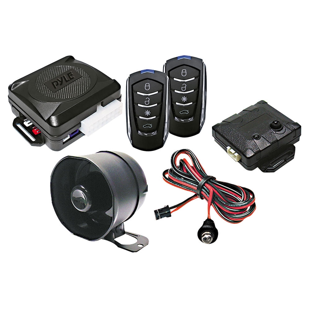 PYLE PWD701 - Car Alarm Security System - 2 Transmitters w/ 4 Button ...
