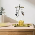 thumbnail image 2 of Rotary Rotating Tea Light Candle Holder Living Candle Holder Light Holder Candlestick Holder Room Stars, 2 of 9