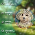 thumbnail image 6 of HELLOYOUNG 10inch Hanging Wind Spinner with Adorable Dog Design - 360° Rotating Metal Garden Art for Spring, Summer, and Fall  Wind Spinner Mandala, 6 of 10