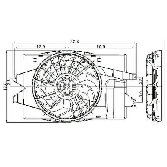 Global Engine Cooling Fan Assembly 2811473