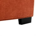 thumbnail image 2 of Williamspace Accent Sofa Chair,Upholstered Leisure Lazy Chair,Modern Square Floor Sofa Single Couch with Removable Pillow for Living Room Bedroom,Orange, 2 of 7