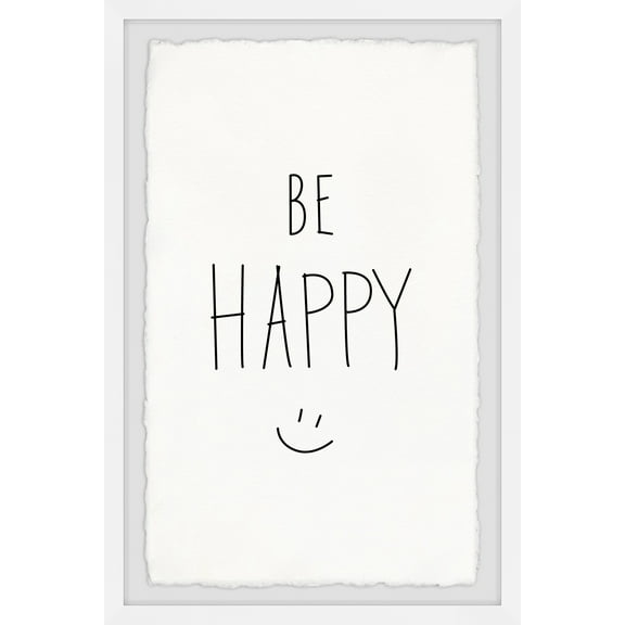 Marmont Hill Being Happy Framed Wall Art