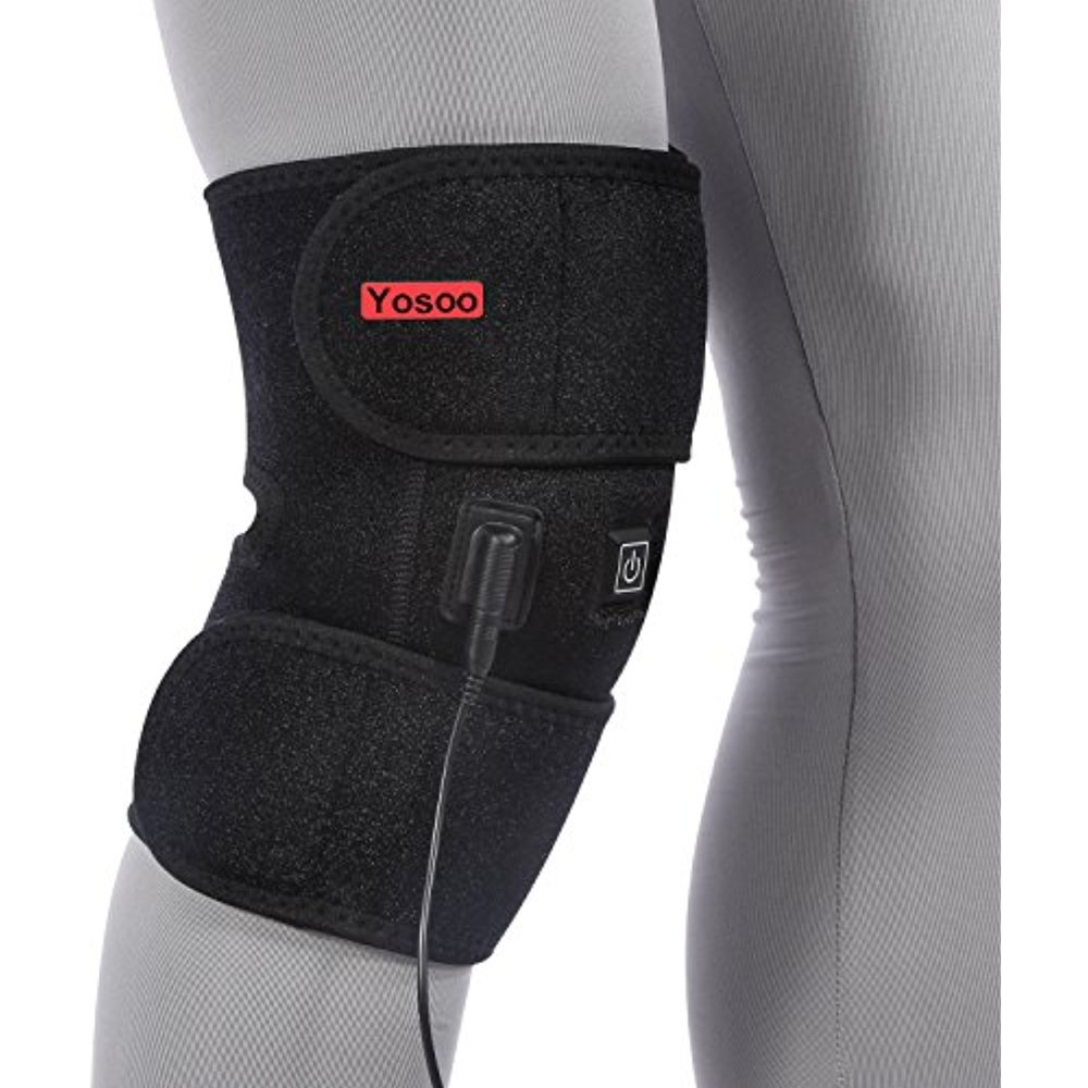 Yosoo Heated Pad Heat Therapy Knee Wrap Brace Thermotherapy Heating Pad with Pocket Walmart
