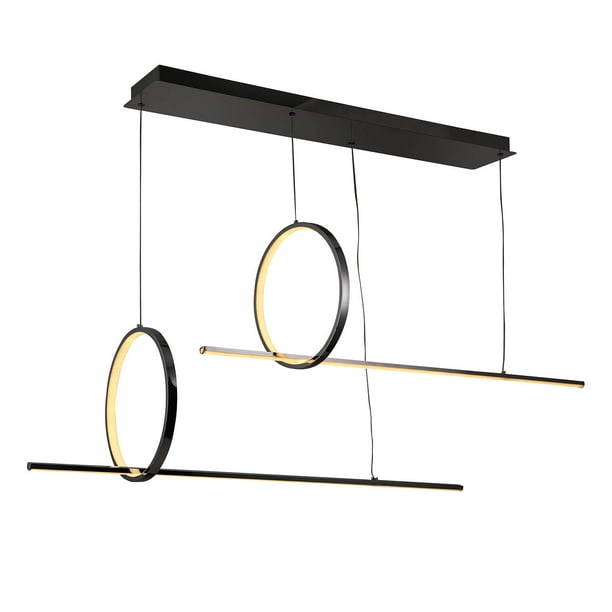 Lámpara Candil Colgante LED Odette Luxica Lighting Negro