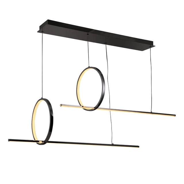 Lámpara Candil Colgante LED Odette Luxica Lighting Negro