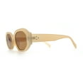 thumbnail image 6 of Womens Luxe Mod Fashion Octagon Beveled Thick Plastic Sunglasses Beige - Brown, 6 of 8