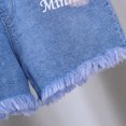 thumbnail image 7 of LUOGENLI Jean Shorts for Girls 7-8 Toddler Baby Girls Summer Denim Shorts Elastic Waistband Jeans Girls Shorts Size 7 Adjustable Waist Girls Shorts Size 12-14 12-18 Months, 7 of 7