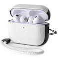 thumbnail image 1 of Funda de cuero RIXENY para AirPods Pro 3 2025, piel vegana con textura de lagarto, 1 of 7