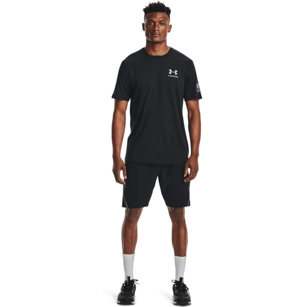 Camiseta Under Armour New Freedom Flag para Hombre Negra Talla XS