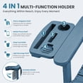 thumbnail image 2 of SERWALL Outdoor Bench for 2-Person, Weather-Resistant HDPE with Aluminum Reinforcement, Supports 660 lbs, Comfortable Seating for Patio, Garden, and Porch, Navy, 2 of 12