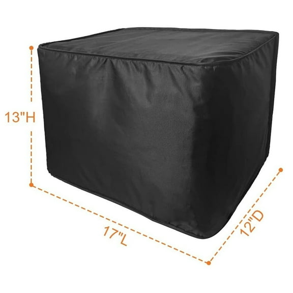 3-Layer Waterproof Window AC Cover Black: Windproof, Dust-Proof & Easy Fit!