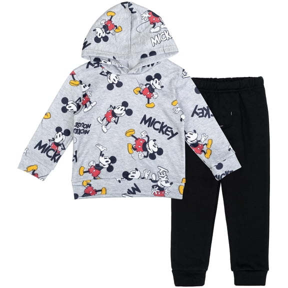 Conjunto de sudadera con capucha y pantalones de Mickey Mouse de Disney para niños de 5 años