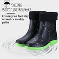 thumbnail image 3 of AUXDIQ Men Rain Boots Outdoor Garden Boots Waterproof Ankle Rain Shoes, 3 of 5