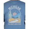 thumbnail image 3 of Unisex Michigan State Graphic Tee, Triblend T-Shirt from Home Free, Sizes S-2XL, 3 of 5