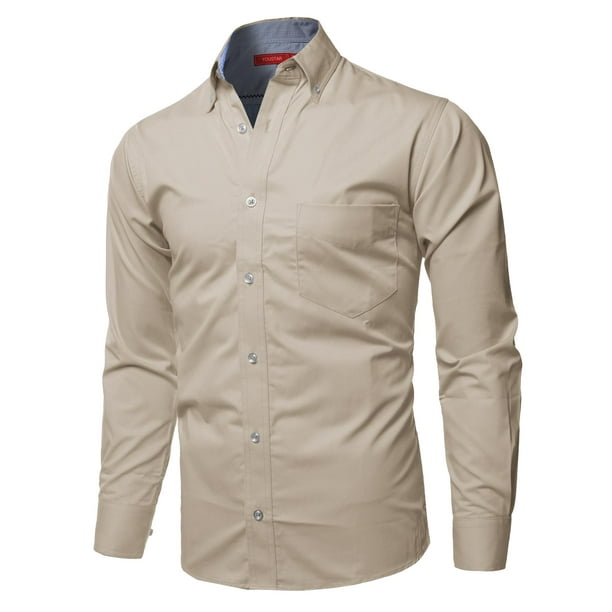 FashionOutfit FashionOutfit Men's Cotton Based Casual Formal Stylish