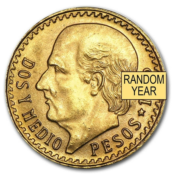 Mexico Gold 2 1/2 Pesos (Random) AU-BU