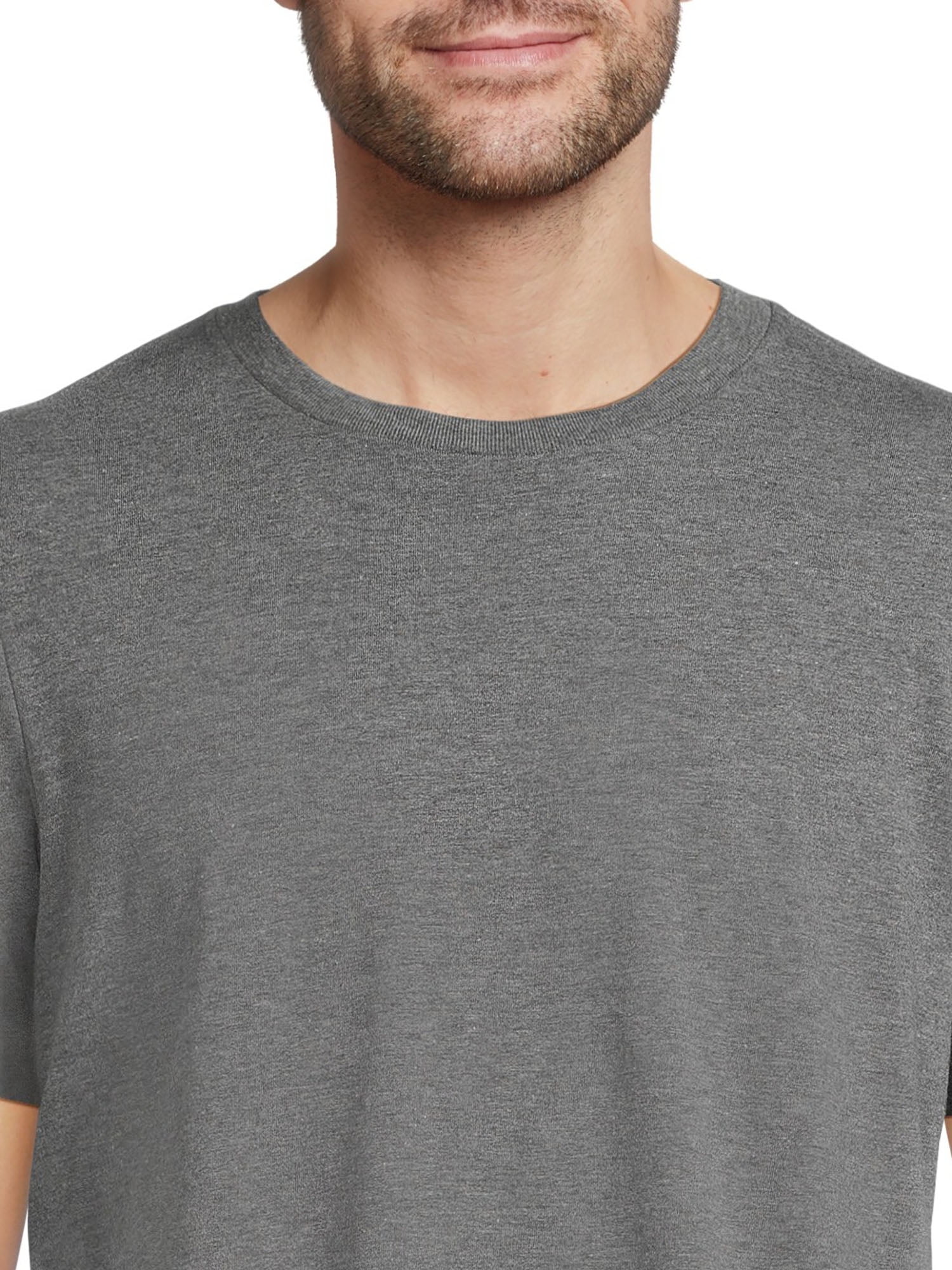 George Men's & Big Men's Crewneck Tee with Short Sleeves