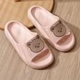 thumbnail image 3 of Home Slippers Cloud Woman Teddy Bear Summer Beach Slides Indoor Soft Sole Non Slip Eva Sandals Men Male Kawai Flip Flops Funny, 3 of 6
