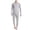 Gray, variant on QSAWXQZ Men's 2PC Modal Blend Thermal Long Underwear Top and Pants Set Crew Neck Long Sleeve Stretch Soft Winter Base Layer L