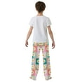 thumbnail image 4 of FORMRS Boys Pajama Pants with Pockets Size 11-12Y Kids Lounge Sleep Bottoms, Pink Checkered Daisy, 4 of 8