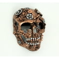 thumbnail image 3 of KBW Global Corp Copper Steampunk Cyborg Skull Mask Halloween Masquerade Costume Party Skeleton - Copper, 3 of 4
