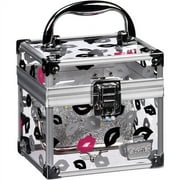 Caboodles Oh La La! Petite Train Case, Multi-Colored Lip Pattern, 2 pc