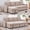 Beige, variant on Mjkone Sleeper Sectional Sofa Bed with Double Storage Chaise,Linen U-Shaped Sofa with Pull Out Couch Bed - Dark Grey
