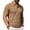 #203-Khaki, variant on Men's Casual Short Sleeve Pullover Shirt with Button-Down Turndown Collar, Soft Fabric, and Relaxed Fit for Daily Wear Gift