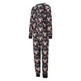 thumbnail image 4 of Meihuid Family Christmas Elk Pattern Round Neck Long Sleeves Pajamas Trousers, 4 of 9