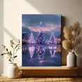 thumbnail image 6 of Winter Christmas Trees Canvas Print, Suitable for Living Room, Bedroom, Dining Room, Office, Holiday & Party Decor, 6 of 8