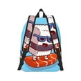 thumbnail image 7 of Easygd Sushi Salmon Surfing Canvas Backpack: Stylish, Lightweight, and Versatile with Large Capacity and Adjustable Straps –, 7 of 7