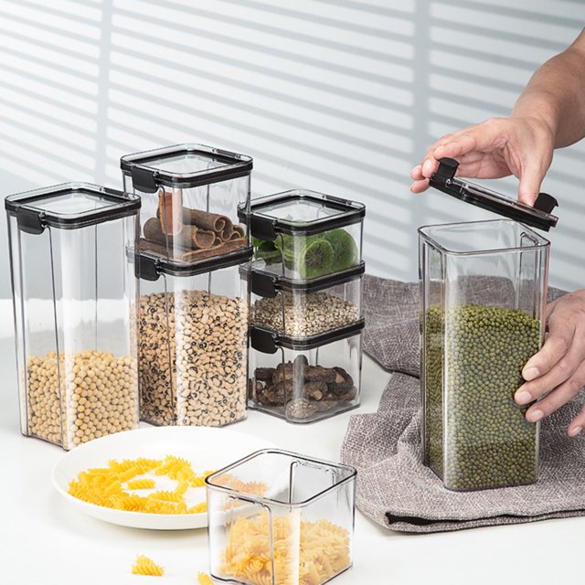 Sealed Can Transparent Large Capacity PP Visible Food Storage Container for Home