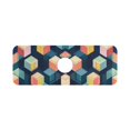 thumbnail image 7 of Yayeee Faucet Mat for Kitchen Sink 14.7" Diatomite Long Splash Guard Pad, Blue Cubes, 7 of 7