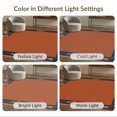 thumbnail image 7 of ODIKA 8'x10' Washable Area Rug Orange Rust Geometric Border Design Art Style with Bold for King Size Bedroom Under Bed, Master Suite, Non-Shedding, Easy Care, 7 of 7