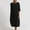 8-Black-Women's Linen Dresses, variant on Gaecuw Linen Dress for Women Summer Crew Neck Tshirt Dress Short Sleeve Plus Size Calf Length Maxi Dresses Shift Vacation Dresses Beach Dresses Casual Trendy Solid Going Out Dresses Summer Dresses