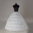 thumbnail image 3 of Full Shape 6 Hoop Skirt Ball Gown Petticoat Underskirt For Wedding Club Basic Leisure Dailywear, 3 of 6