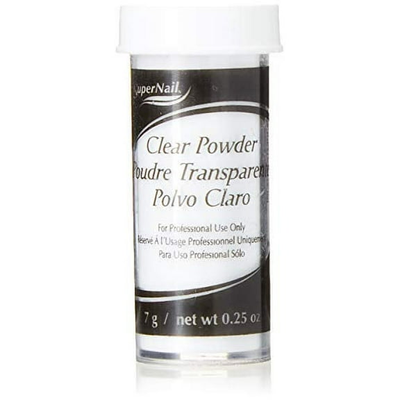 Super Nail Super Nail Supernail French Acrylic Clear Powder - 7 G / .25 Ounce, 0.25 Ounce