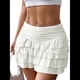 thumbnail image 1 of Faldas Vaporosas para Mujer, Faldas Pantalón con Volantes y Lazo, Minifaldas de Cintura Alta para Adolescentes, Faldas Pantalón de Tenis para Verano XL, 1 of 8