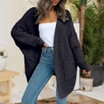 thumbnail image 2 of Yokua Women's Open Front Waffle Knit Cardigan Chunky Knit Sweater Long Sleeve Cozy Knit Outerwear Cute Baggy Coats Warm Tops, 2 of 8