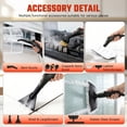 thumbnail image 3 of RICAN Steam Cleaner, 2500W Handheld High-Temp Steamer with 1200ML Tank & 6 Adjustable Levels, 20 Accessories for Home Kitchen Bathroom Car Tile, Black & White, 3 of 10