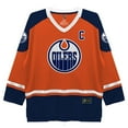 thumbnail image 1 of NHL Edmonton Oilers Mens Long Sleeve Deluxe Fans Jersey Sweater, 1 of 1