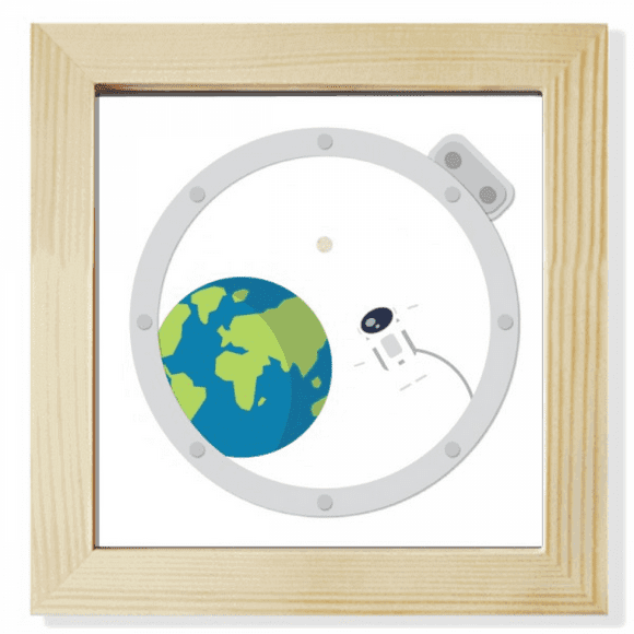 Universe And Alien Out Of Window Square Picture Frame Wall Tabletop Display
