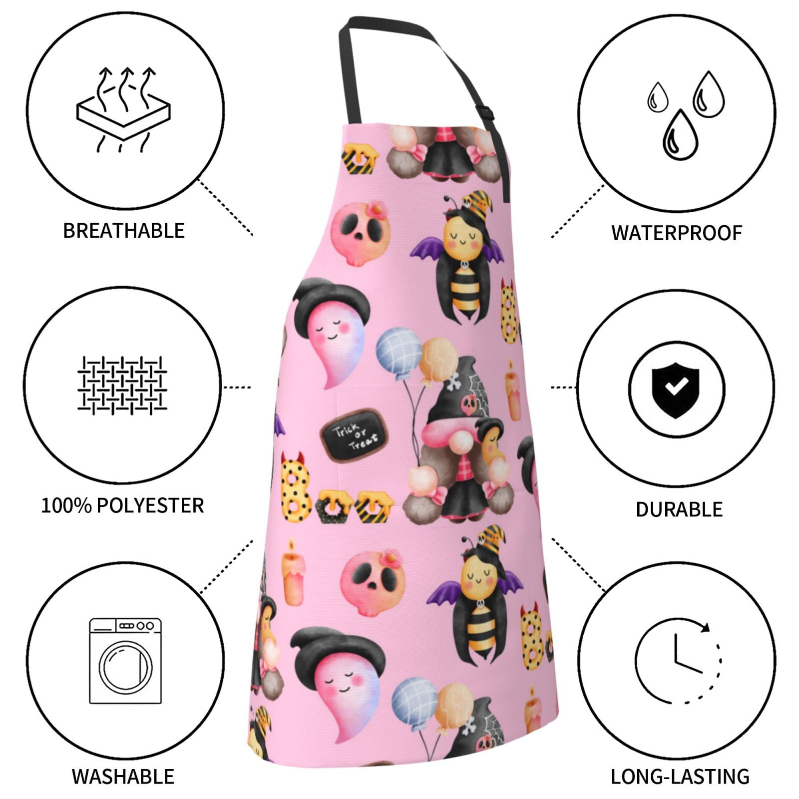 Kdxio 2336109497 Apron with Pockets Adjustable Kitchen Aprons for Men Women Waterproof Aprons for Cooking,Drawing,Crafting, Baking Household Cleaning